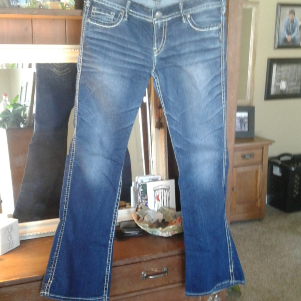 Silver jeans